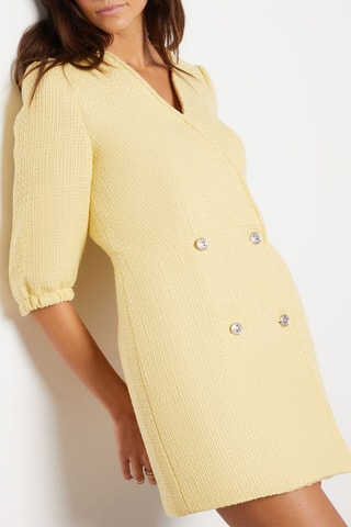 Vestido-camisa - Amarelo