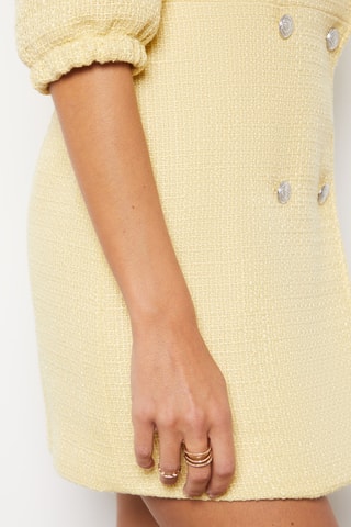 Vestido-camisa - Amarelo