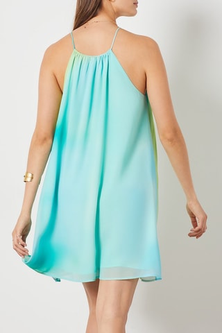 Vestido direito - Azul-claro