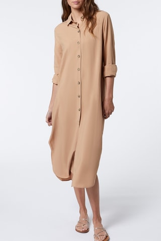 Vestido-camisa - Castanho