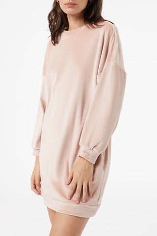 Babydoll em veludo - Bege