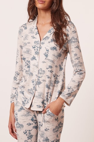 Pyjamablouse - Poederroze