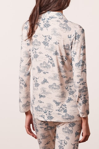 Pyjamablouse - Poederroze