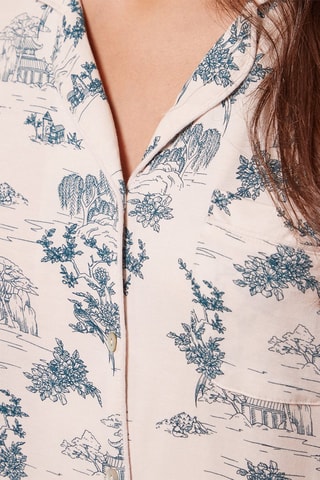 Pyjamablouse - Poederroze