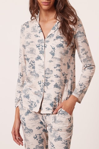 Pyjamablouse - Poederroze