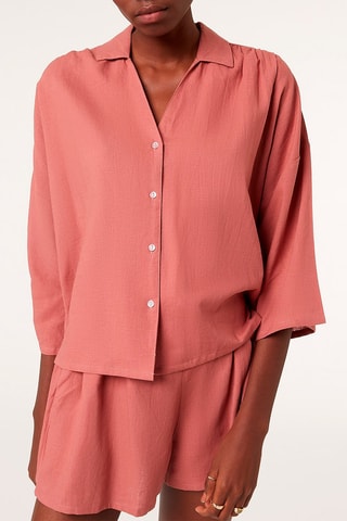 Blusa em linho Nichol Terracota