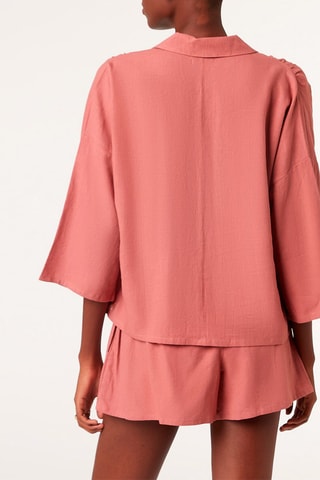 Blusa em linho Nichol Terracota