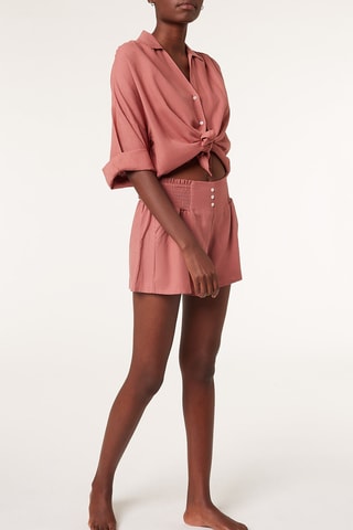 Blusa em linho Nichol Terracota