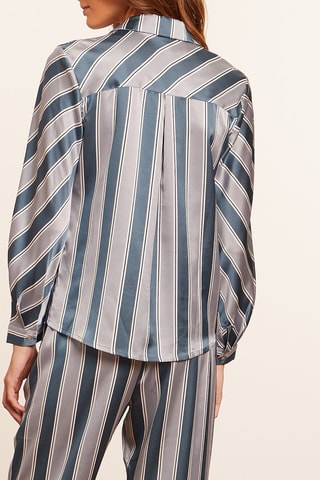 Camisa de pijama Ouzna - Azul e cru - Etam