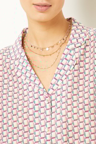 Camisa de pijama Elise Chalmin Azul-esverdeado - Etam