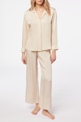 Camisa de pijama Beauty At Home Bege - Etam