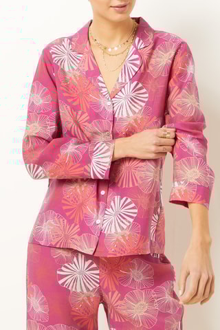 Camisa de pijama Elise Chalmin Violeta - Etam