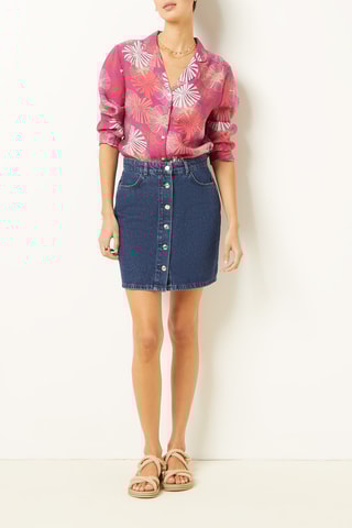 Camisa de pijama Elise Chalmin Violeta - Etam