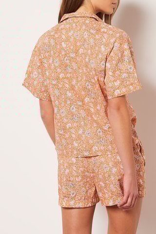 Camisa de pijama Indian Bliss Salmão e cru - Etam