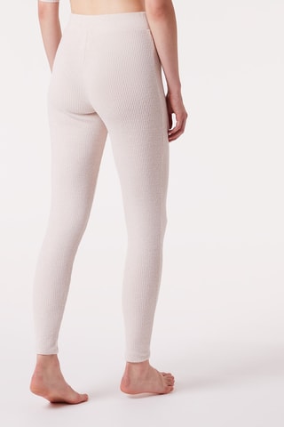 Leggings de cintura subida Batia Bege
