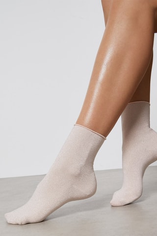 Meias Etincellenew - Rosa-maquilhagem