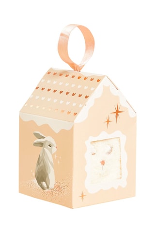 Meias com orelhas Xmas House Cru