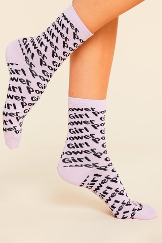 Meias Cho Power Malva