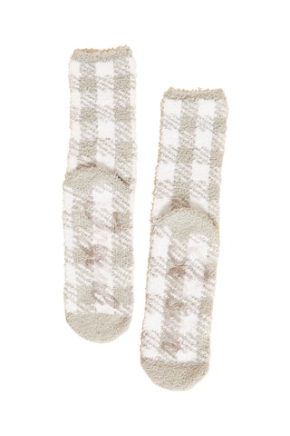 Sokken Xmas House Gemêleerd Lichtgrijs