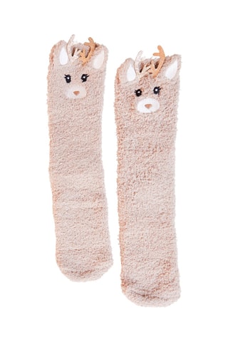 Chinelos de quarto antiderrapantes - Cru