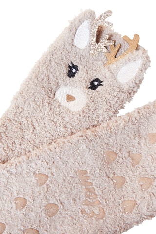 Chinelos de quarto antiderrapantes - Cru