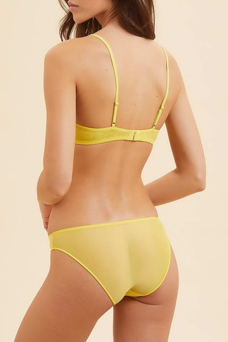 Cueca Gloss  Amarelo-vivo