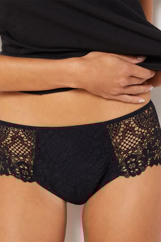 Cueca menstrual Successcdr - Fluxo médio - Preto