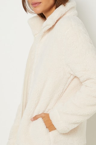 Pijama de 3 peças - Cru e branco