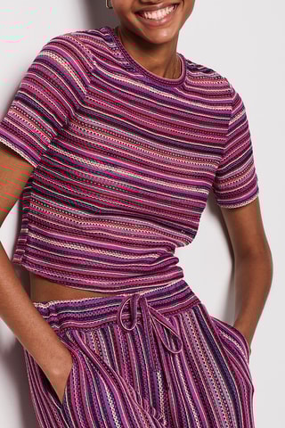 T-shirt - Rosa e violeta