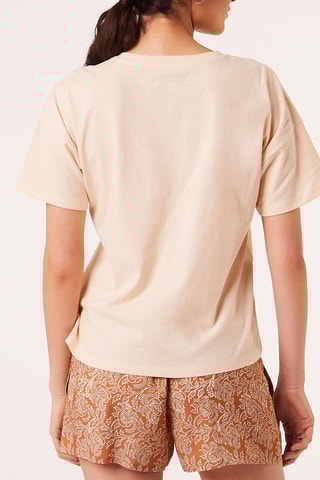 T-shirt em linho - Bege