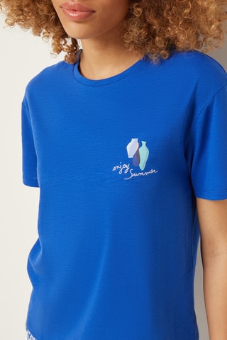 T-shirt - Azul-real