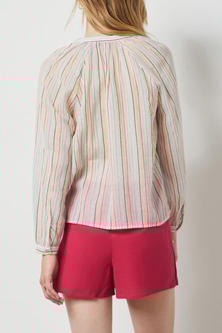 Blusa às riscas - Rosa