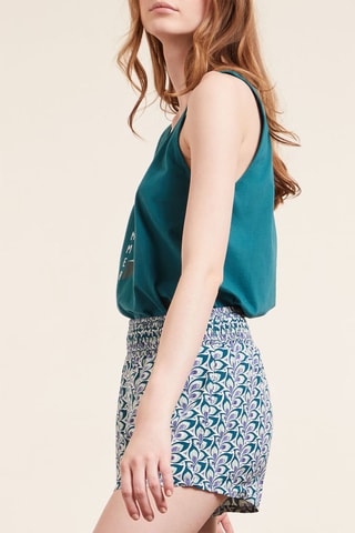 Short Hoge Taille Erwen Groen