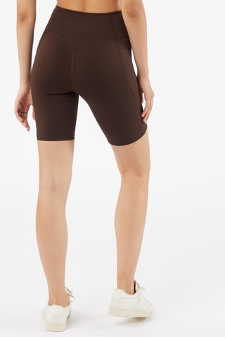 Calções de ciclismo de cintura subida Stronger Castanho