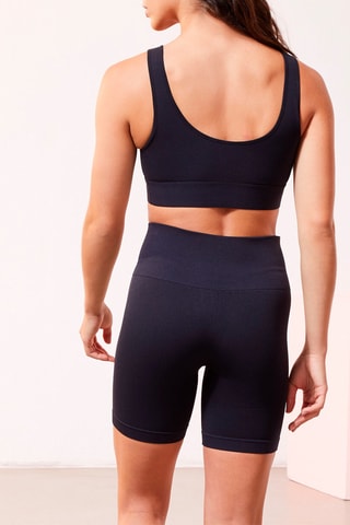 Calções ciclista de cintura subida Linnie Preto