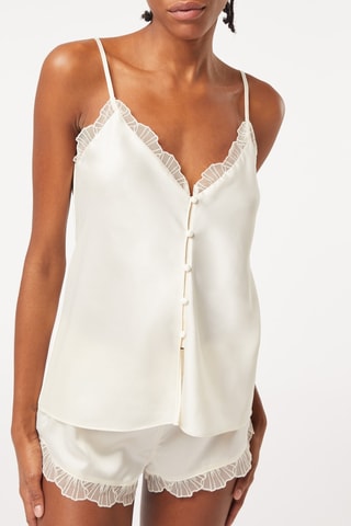 Calções de cintura subida Ombrelle Cru