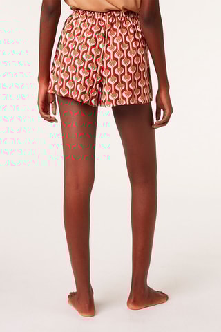 Short Hoge Taille Yena Bordeauxrood