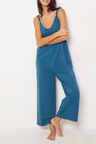 Macacão de pijama Odes - Azul-petróleo