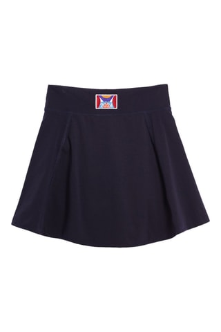 Saia estilo patinadora cintura subida - Preto