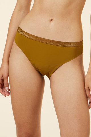 Cueca menstrual - Fluxo médio Aya - Bronze - Etam