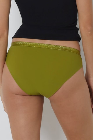 Cueca menstrual Aya - Fluxo médio - Verde-azeitona