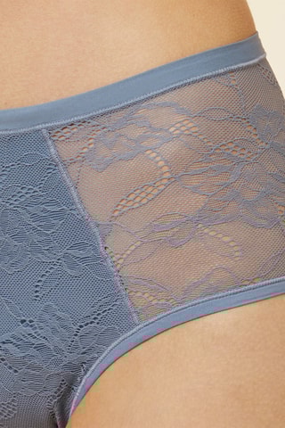 Cueca menstrual cintura subida Tila - Fluxo médio - Azul-cinzento