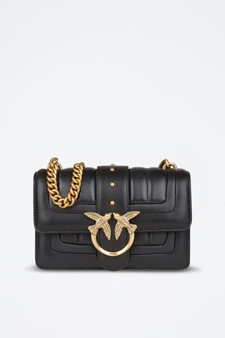 Sac bandoulière en cuir - Noir