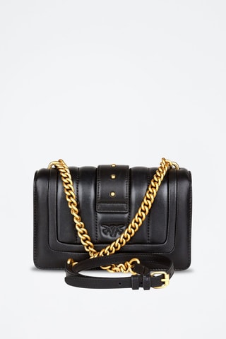 Sac bandoulière en cuir - Noir