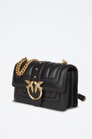 Sac bandoulière en cuir - Noir