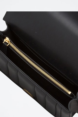 Sac bandoulière en cuir - Noir