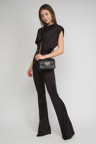 Sac bandoulière en cuir - Noir