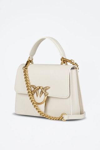 Sac à main en cuir Love One - Blanc