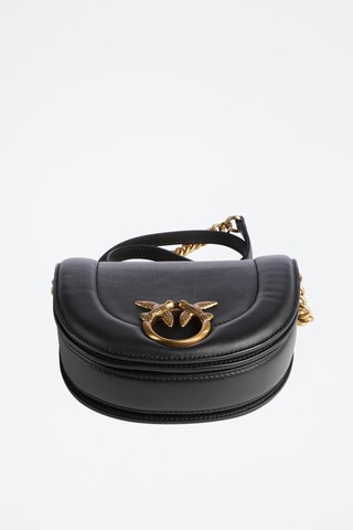 Sac bandoulière en cuir - Noir