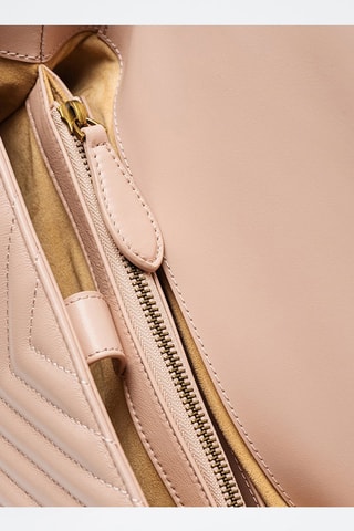 Sac à main en cuir - Rose poudré